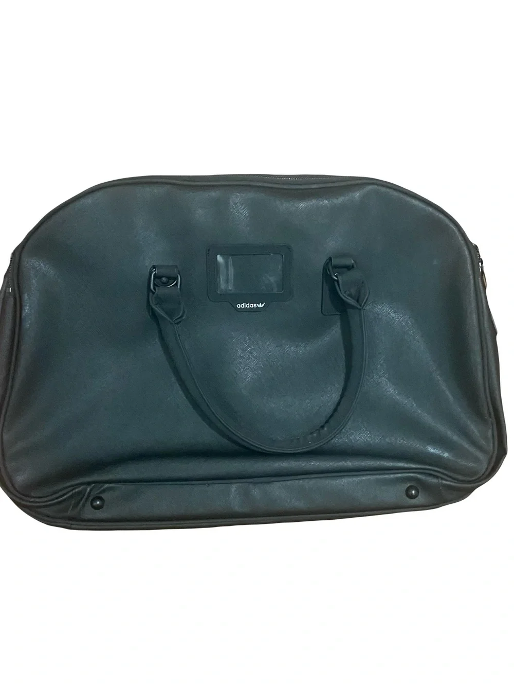 Men's Black Travel Duffel Bag with Adjustable Strap